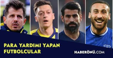 Para yardımı yapan futbolcular telefon numarası